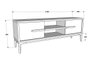 Hanah Home Eslem Soporte para TV Blanco y Nogal